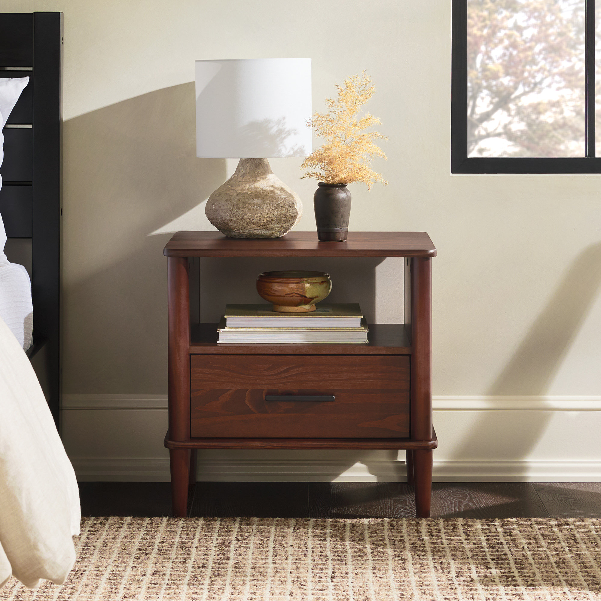 Millwood Pines Bedroom End Tables Modern Nightstand Bed Side Table ...