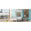 Grand lit escamotable avec tablette, blanc