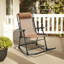 Chaise berçante d'extérieur en métal Myiesha-967939700