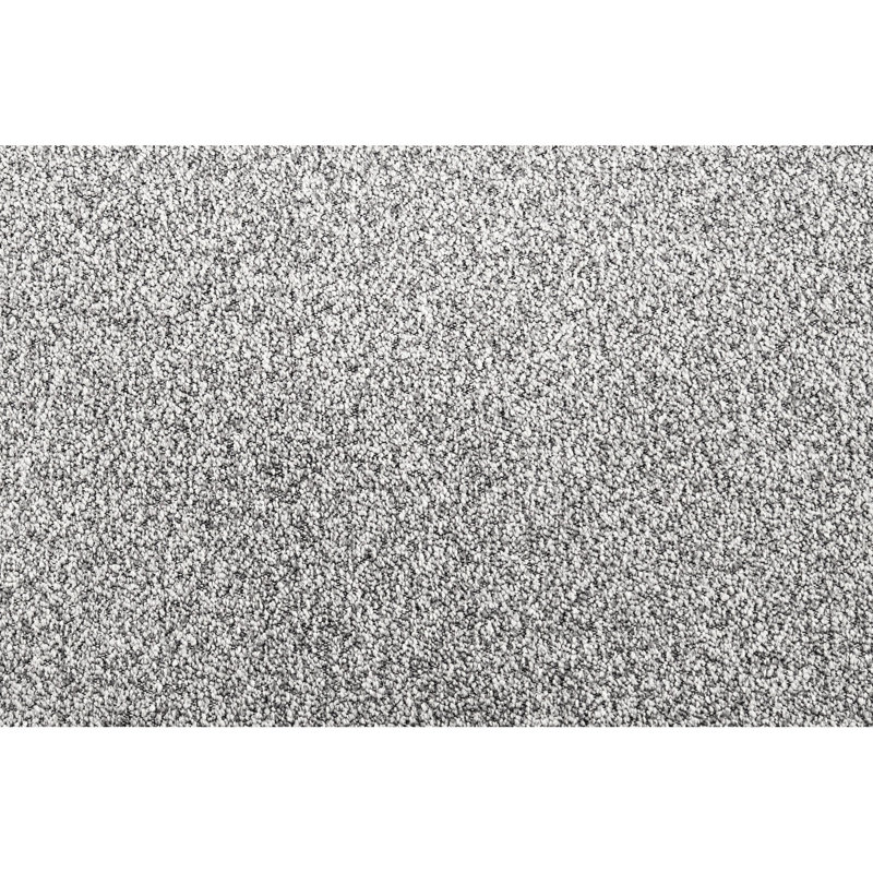 Fauteuil pivotant rembourré en tissu Grey Boucle, Gris
