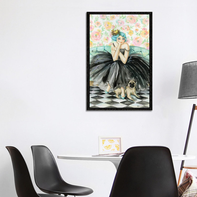 Eloise And George 1 Piece Wall Art on Canvas, 101.6 cm H x 66.04 cm W, Framed Print without Mat, Black