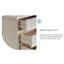 Armoire d'appoint en chêne clair