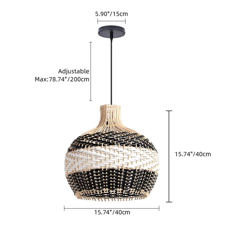 Dunfermline Dome Pendant Light, 1 Light, 42.5cm H x 40cm W x 40cm D