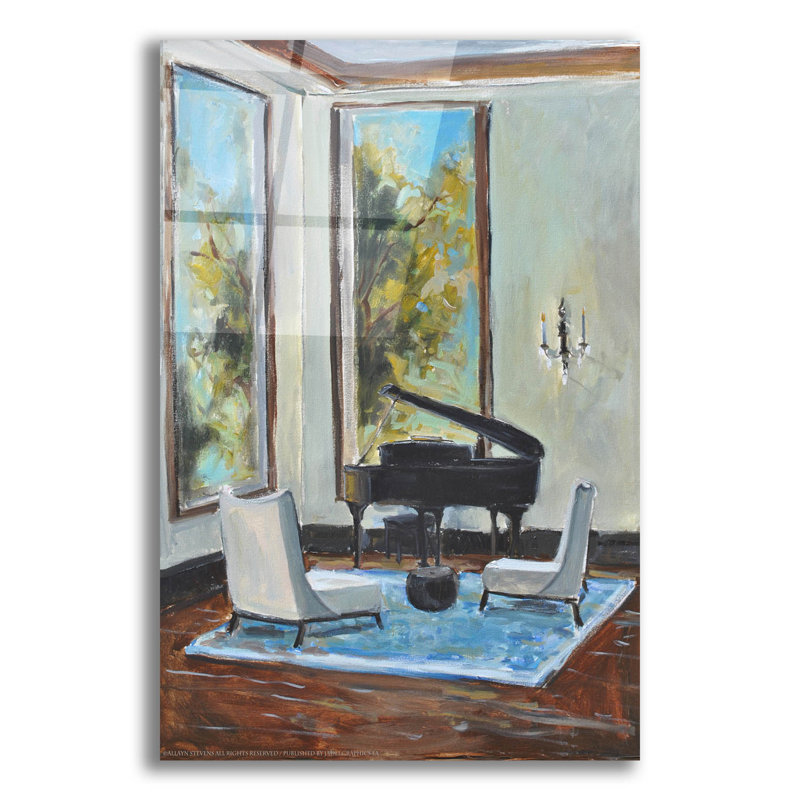 «Sitting Room» par Jadei, impression murale en verre acrylique, 16 po x 24 po, H 24 po x l 16 po