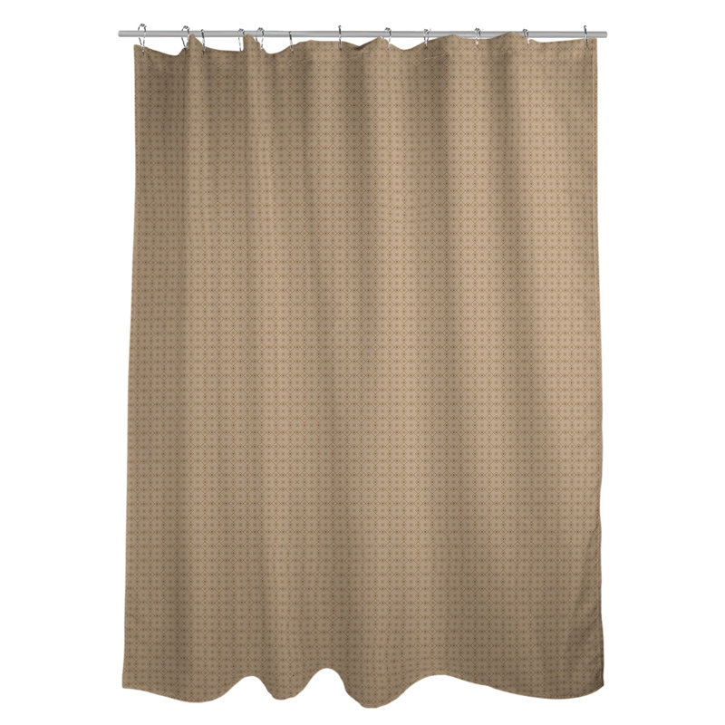 Rideau de douche simple Katelyn Elizabeth, Brun pâle
