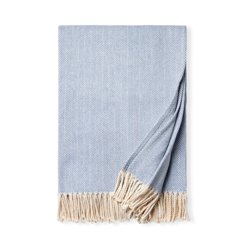 Celine Throw Blanket, Cadet