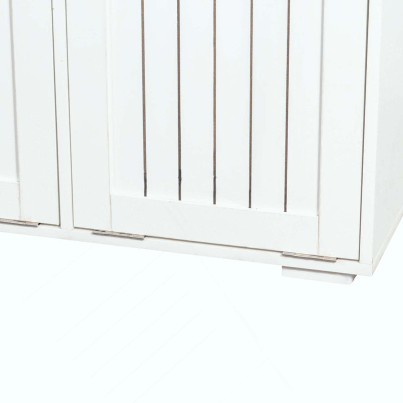Armoire à linge avec 2 paniers à linge amovibles et 2 tiroirs