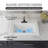 Los Flexi White Drop In Bathroom Sink Ceramic Rectangular with Faucet Hole & Overflow-114023053-114190344