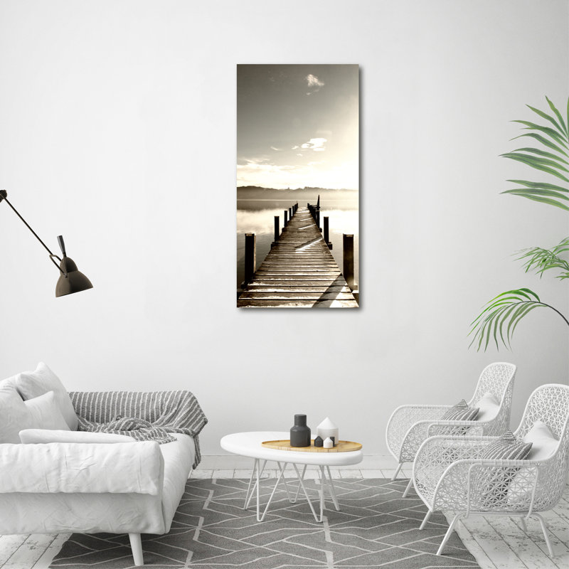Wooden Pier - Wrapped Canvas Print, 120cm H x 60cm W