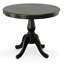 Table de salle à manger ronde classique noire de 36 pouces avec piédestal compact-1212834665-1328360580