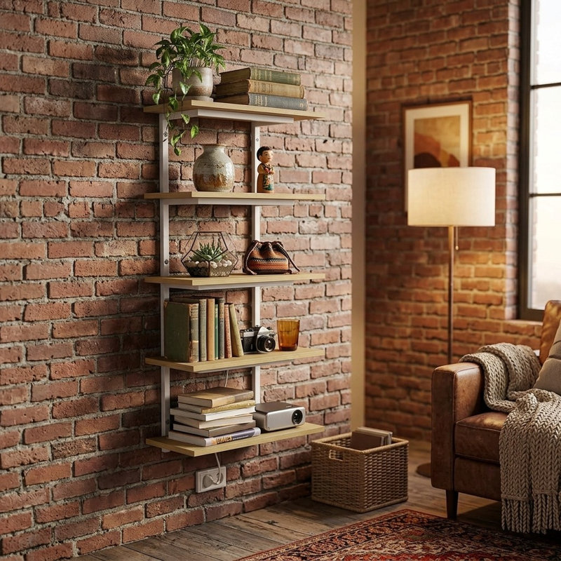 5-Tier Floating Wall Shelf for Modern Decor