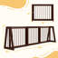 Barrière pour animaux autoportante en bois Pawhut