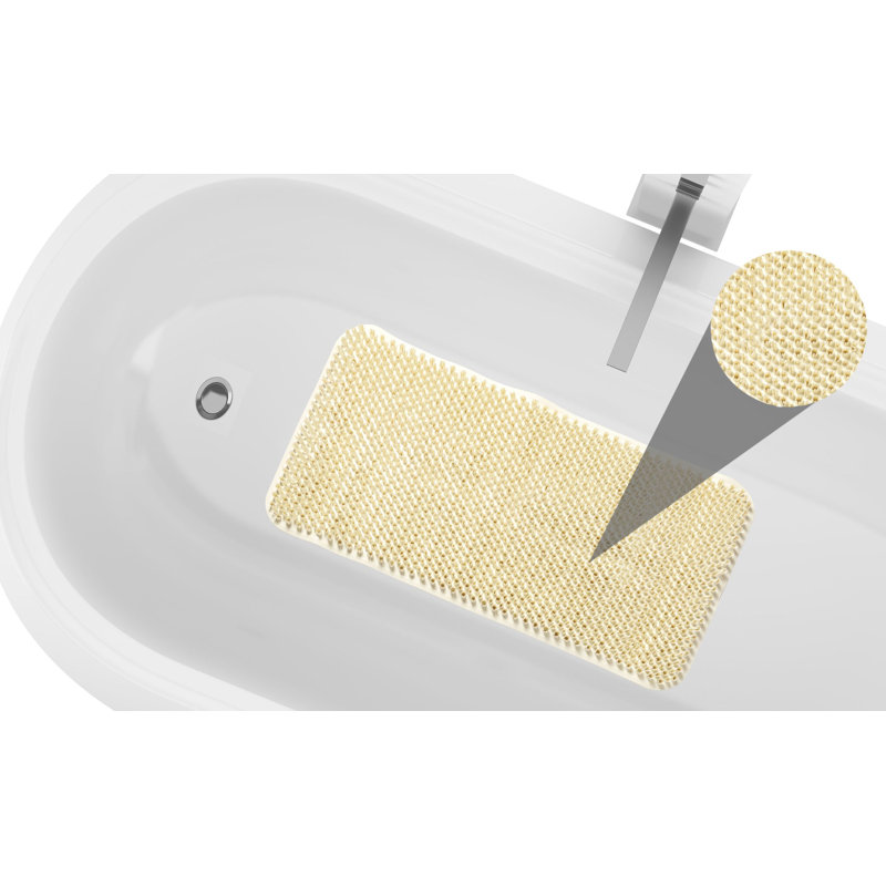 Jamarl Non-Slip Bath Mat, Ivory