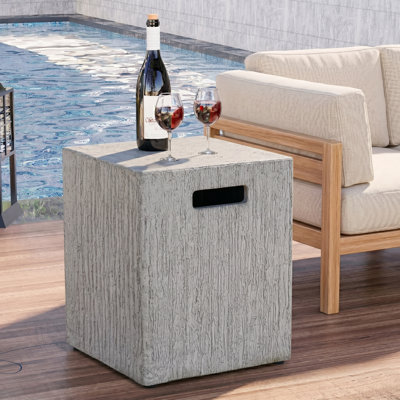 Table carrée de 16 po pour réservoir de propane pour bouteille standard de 20 lb