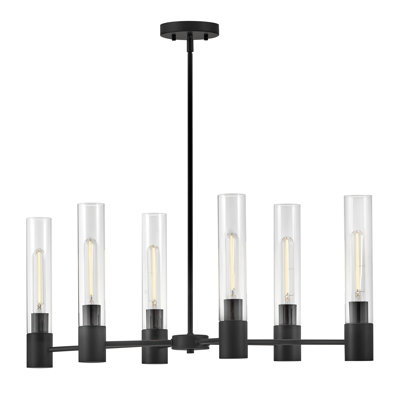 Lustre linéaire moderne Spoutnik à 6 lumières Shea