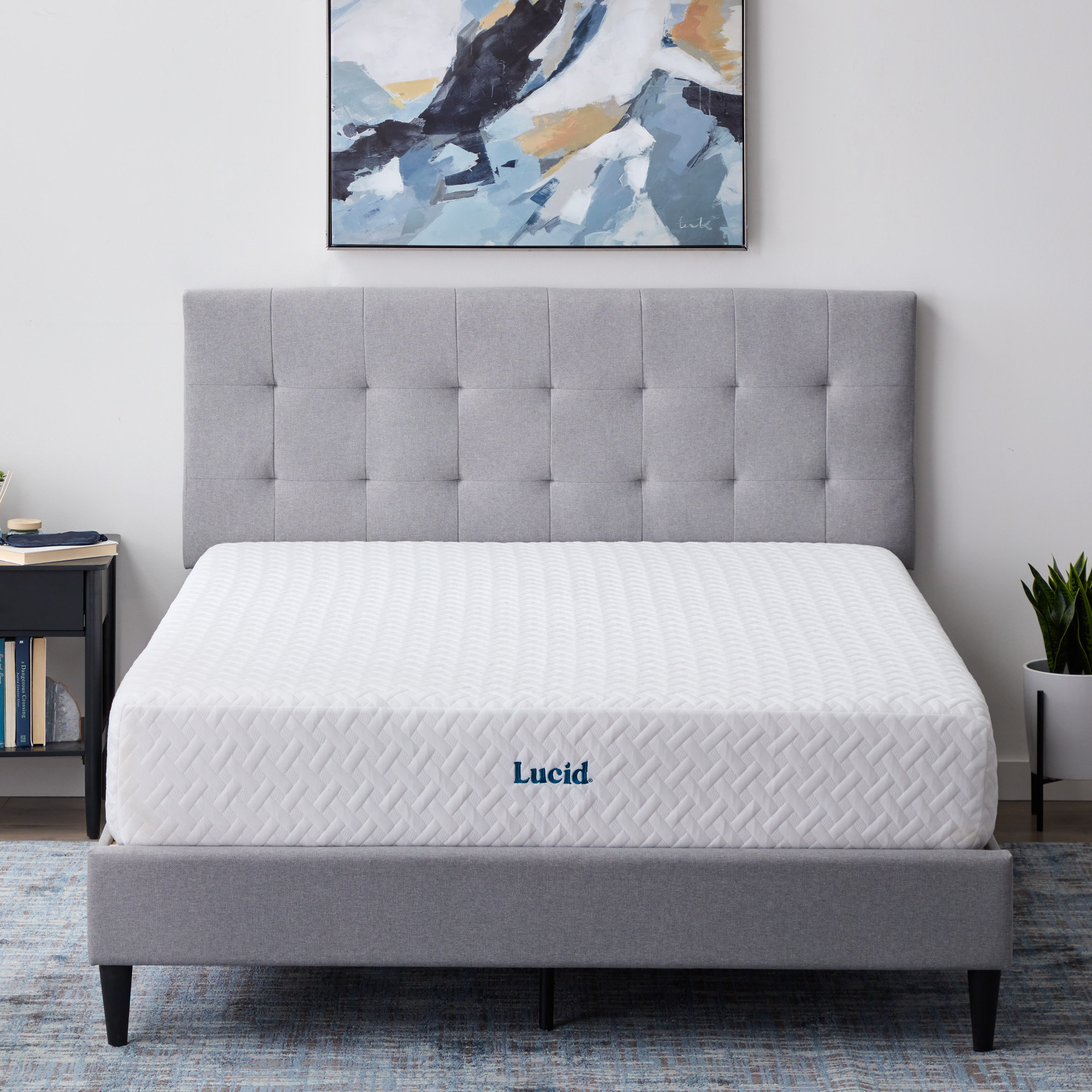 Matelas en mousse viscoélastique imprégnée de gel 10 po Lucid Comfort  Collection Lucid Comfort