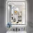 Black Framed LED Bathroom Mirror with Frontlit and Backlit, Lighted Vanity Mirror for Wall, Double Lighting 3 Colors Dimmable, Anti-Fog, Tempered Glass Shatter-Proof (Horizontal/Vertical)-1160475641-1160475636