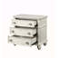 Table de chevet au fini blanc antique