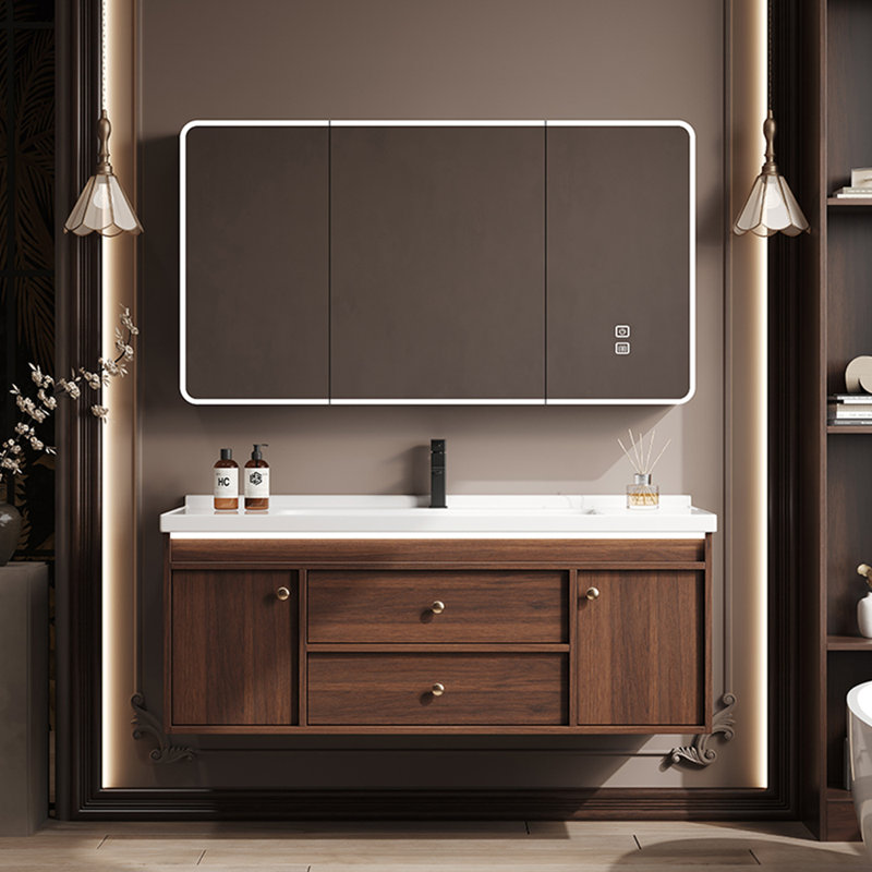 American style retro simple bathroom cabinet