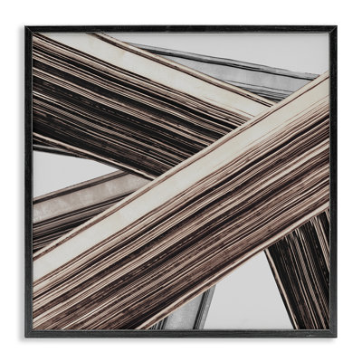 Woven Lines Composition Framed Giclee Art by PI Studio