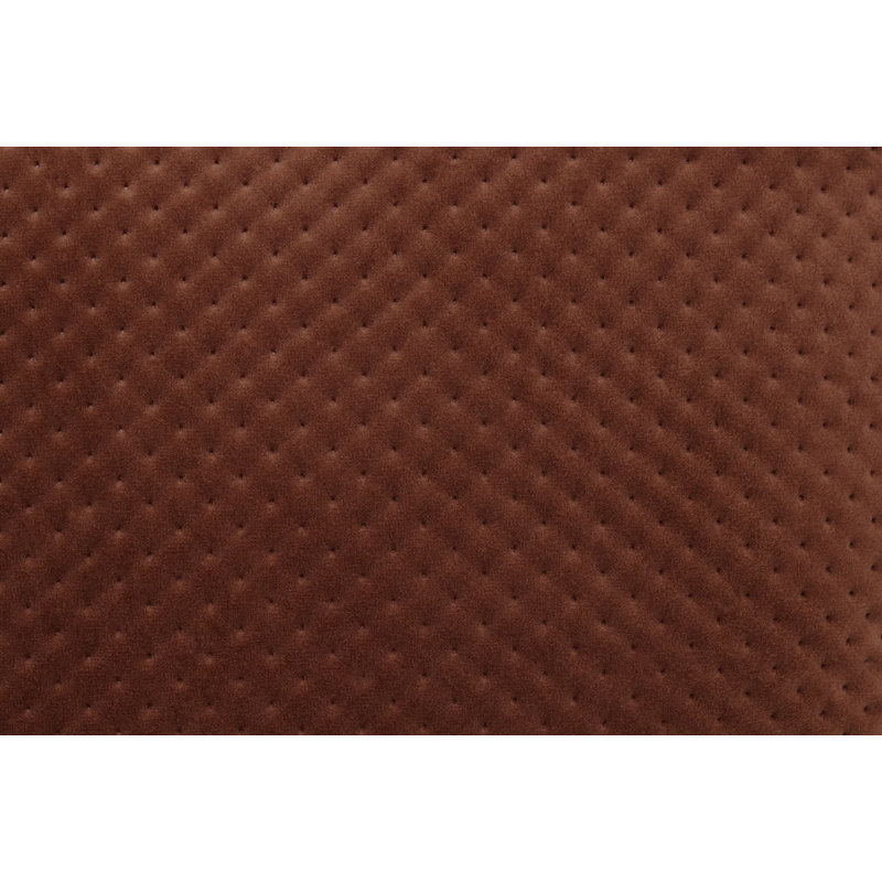 Square Recycled Royal Velvet Pillow, Tobacco