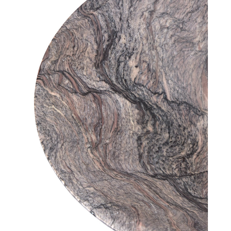 Lubo Handmade Marble Decorative Bowl, 4.5" H x 9.5" W x 9.5" D, Breccia