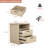 2 Drawers Nightstand With Charging Station-1990709993