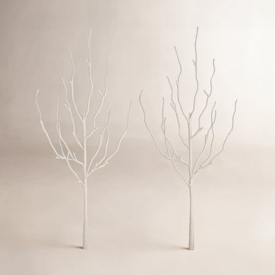 39" White LED Branch Set with Timer