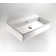 WS Bath Collections Quarelo 16.5'' Glossy White Ceramic Rectangular Bathroom Sink with Overflow