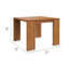 Ensemble de 3 meubles de patio en bois d'acacia Tahoe