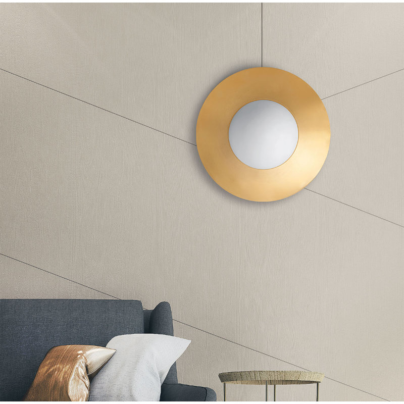 Columbus Flush Mounted Sconce, 50cm H x 50cm W x 25cm D