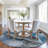 Machine Washable Indoor/Outdoor Xhevrie Blue Rug-648363120