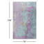 Tapis bleu / mauve à motif abstrait tissé à la machine Bevin-1337791744