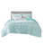 Turquoise / géométrique argent sélectionné