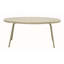 Ensemble de causeuse et de table basse d'extérieur moderne, ensemble de conversation de patio toutes saisons avec coussins épais, mobilier de bistro 2 pièces pour la cour, le balcon, le jardin, blanc cassé