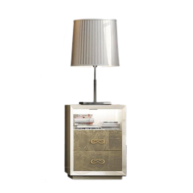 Table de chevet 2 tiroirs Bedor
