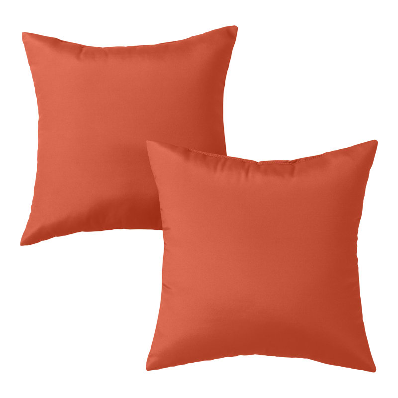 Housse de coussin d'extérieur carré Covington, Rouille