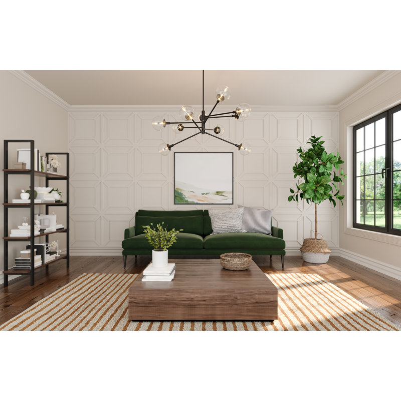Unfinished White Polyurethane Square Accent Wall Panels