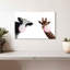 «Bubble Gum», animaux rigolos sur toile-702014045