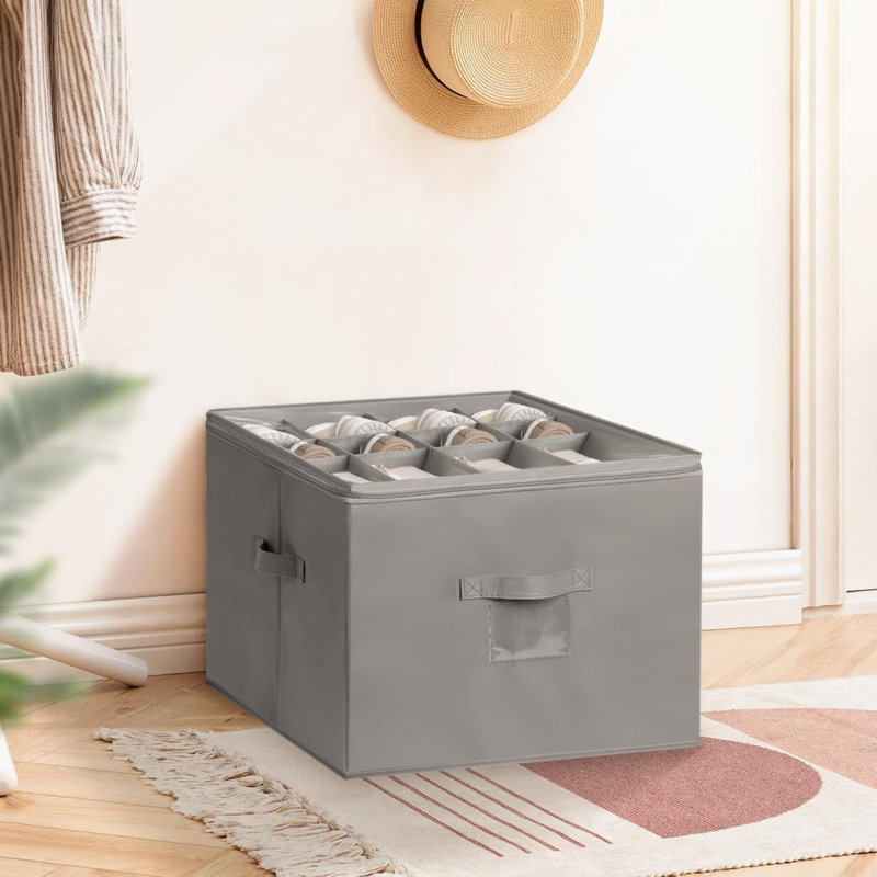 12 Pair Stackable Shoe Storage Box