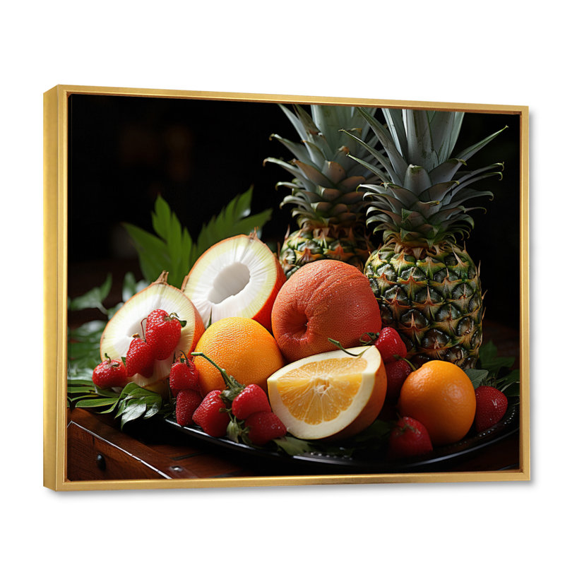 Hawaii Tropical Delights I - impression, H 24 po x l 32 po x P 1 po, Cadre flottant doré