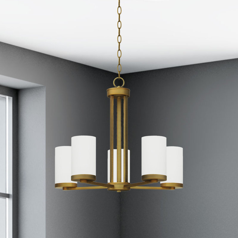 5 - Light Dimmable Lantern Chandelier
