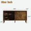Buffet avec porte symétrique Sunburst et tablettes réglables-590291869