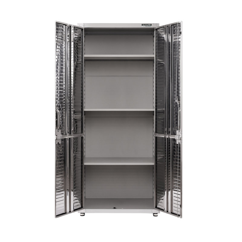 Seville Classics UltraHD Storage Cabinet, 30" W x 18" D x 72" H, Granite