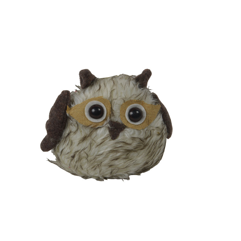 Figurine en tissu chouette