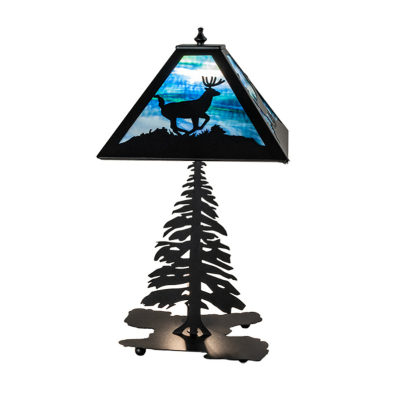 22" High Lone Deer Table Lamp