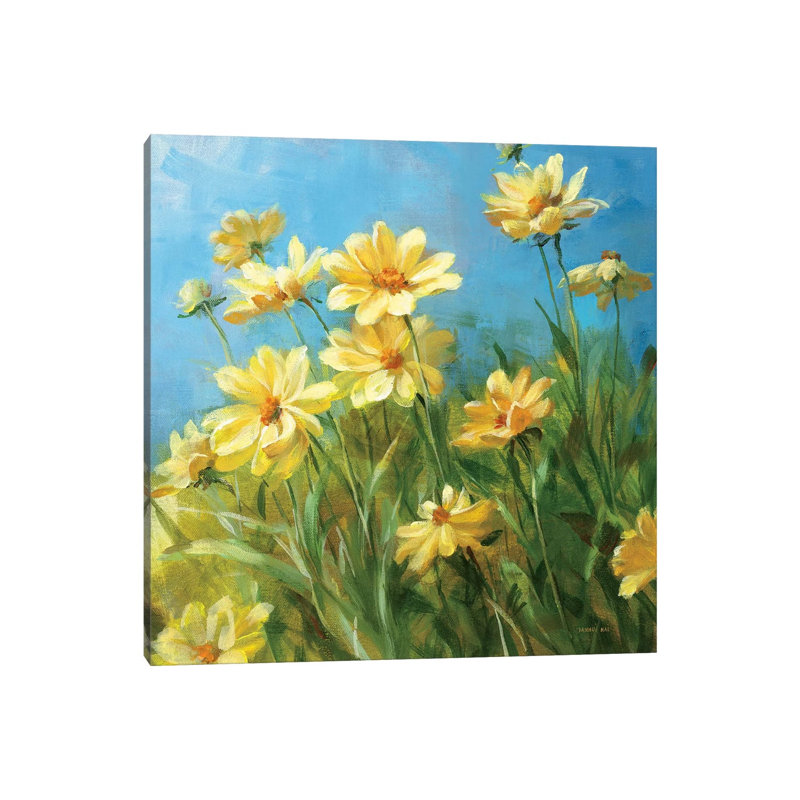 «Summer Field I» par Danhui Nai - reproduction d'art, Aucun mat, H 18 po x l 18 po x 1,5 po, Toile tendue