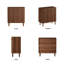 Buffet 31 po Seyla avec armoire cannelée avec 2 tablettes réglables et crédence en bois massif pour salle à manger-571009472-571009479