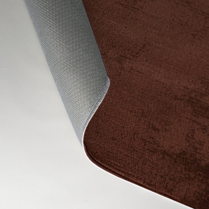Abstract Brown Indoor and Outdoor Area Rug, Rectangle 3' x 5'