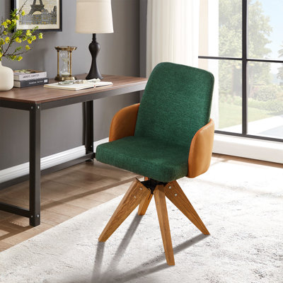 Upholstered Swivel Desk Chair